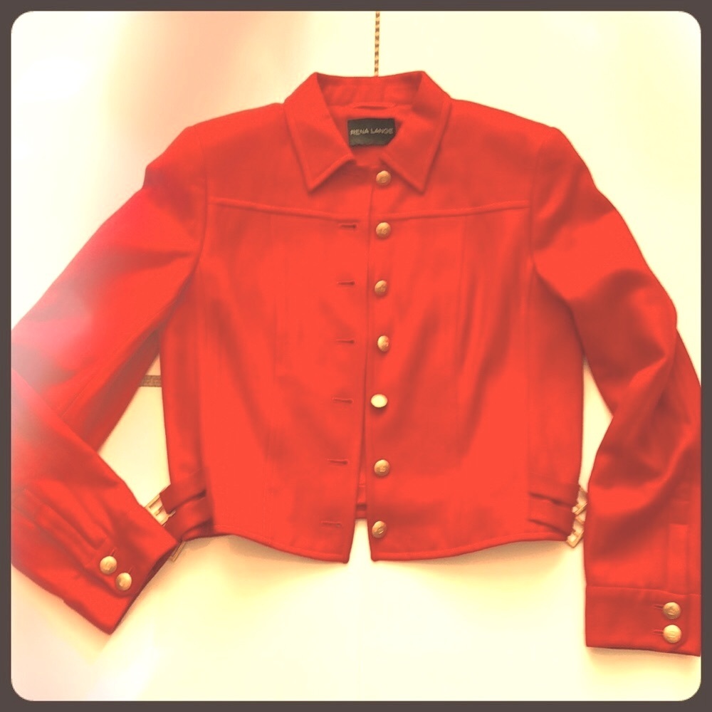 RITA LANG Classic funky all in one- Jacket with high end gold hardware& details - Picture 5 of 5